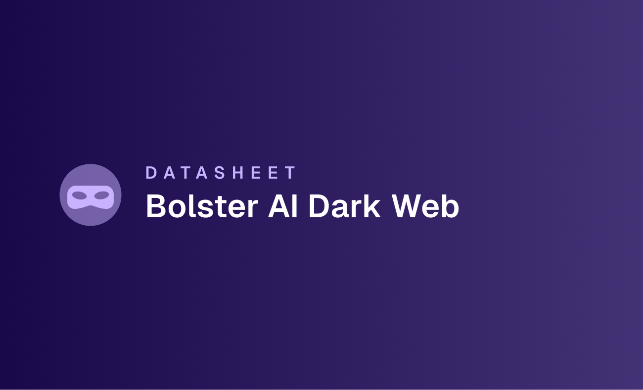 Bolster AI Dark Web