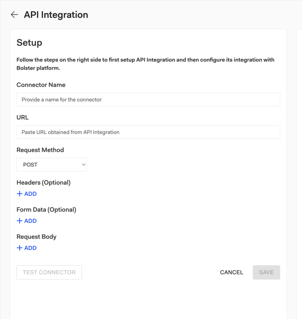 API | Bolster Integration